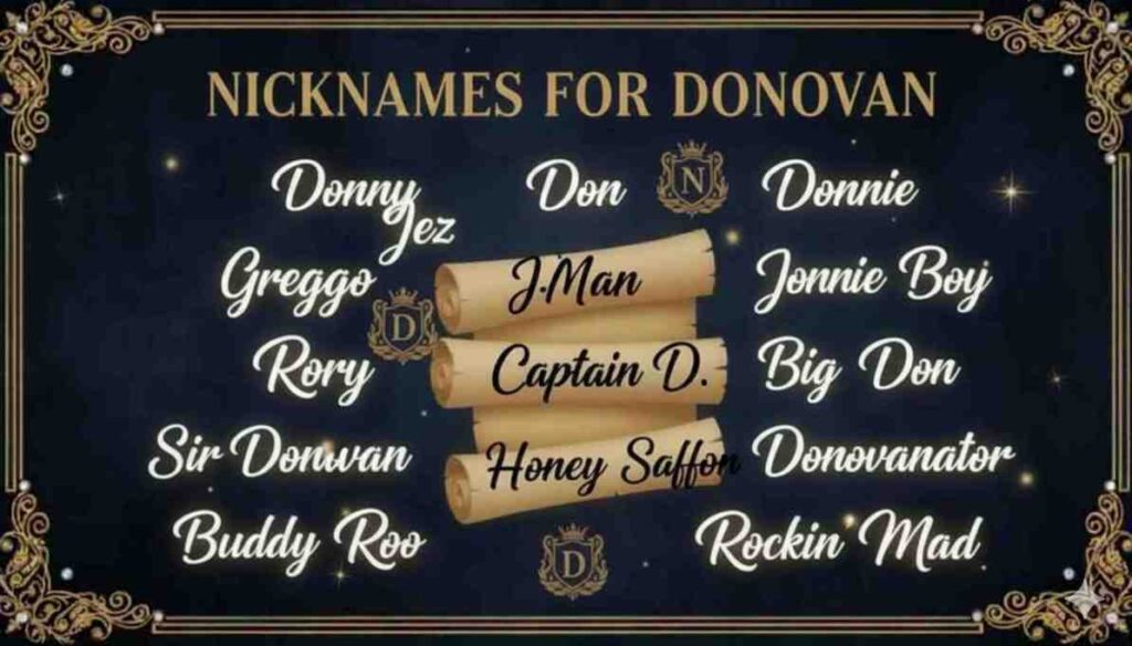 Nicknames for Donovan