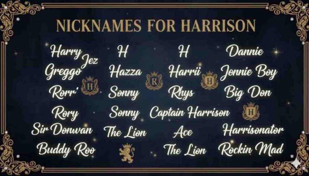Nicknames for Harrison