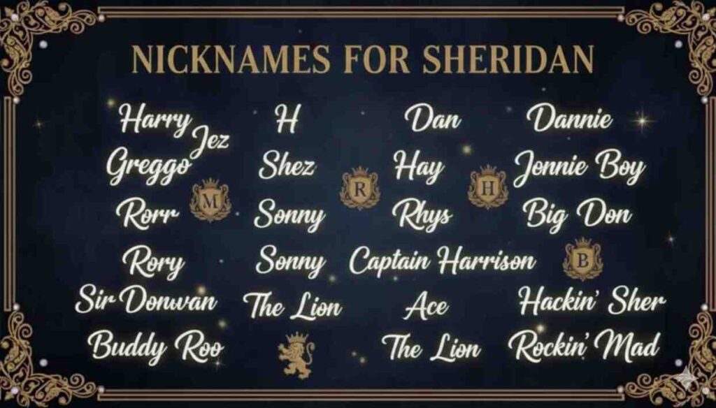 Nicknames for Sheridan