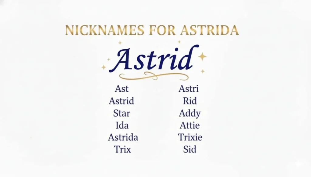 Nicknames for astrid