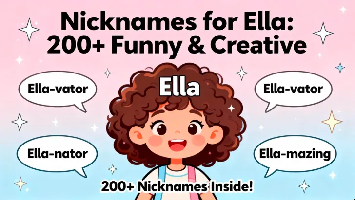 Nicknames for Ella: 200+ Funny & Creative
