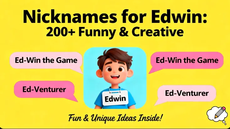 Nicknames for Edwin: 200+ Funny & Creative