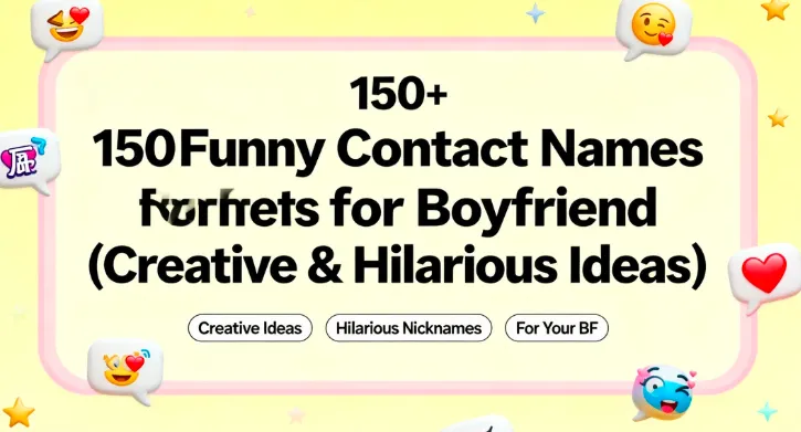 150+ Funny Contact Names for Boyfriend (Creative & Hilarious Ideas)