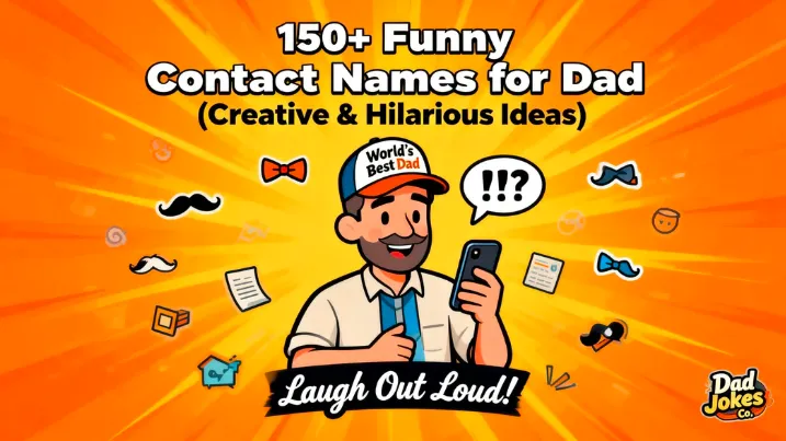 150+ Funny Contact Names for Dad (Creative & Hilarious Ideas)