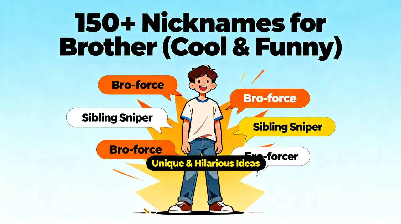 150+ Nicknames for Brother (Cool & Funny)