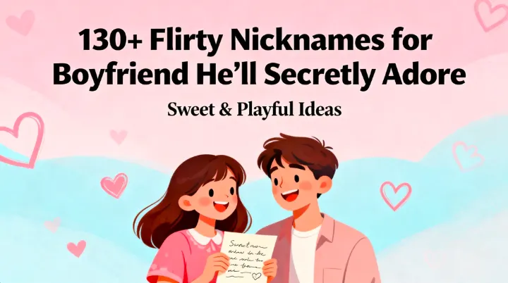 130+ Flirty Nicknames for Boyfriend He’ll Secretly Adore