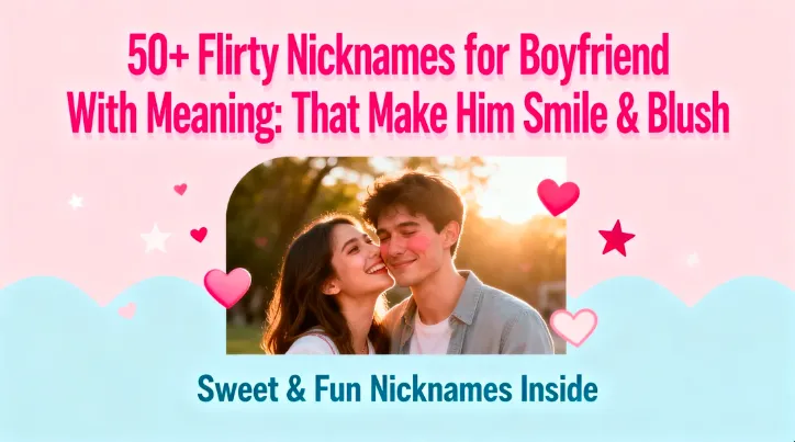 50+ Flirty Nicknames for Boyfriend With Meaning That Make Him Smile & Blush