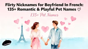Flirty Nicknames for Boyfriend In French 135+ Romantic & Playful Pet Names💕