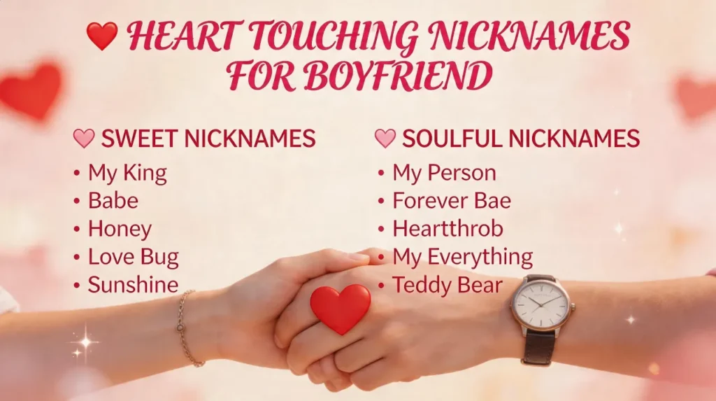 Heart Touching Nicknames for Boyfriend