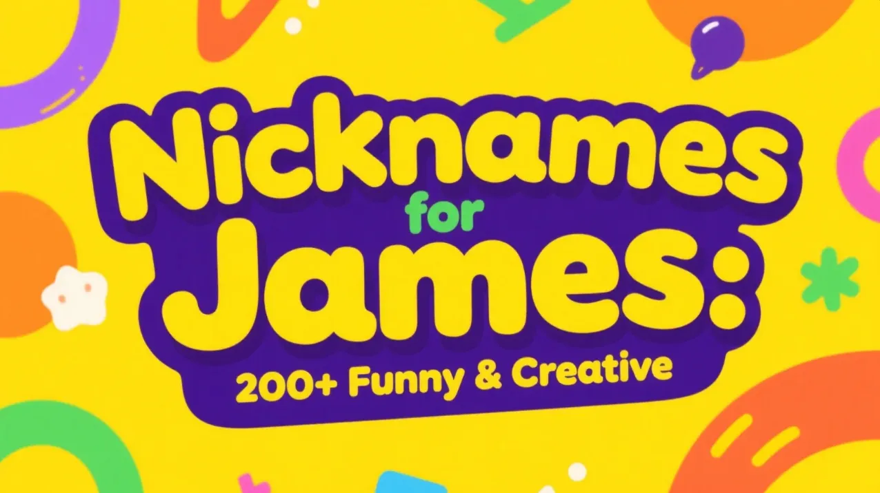 Nicknames for James 200+ Funny & Creative