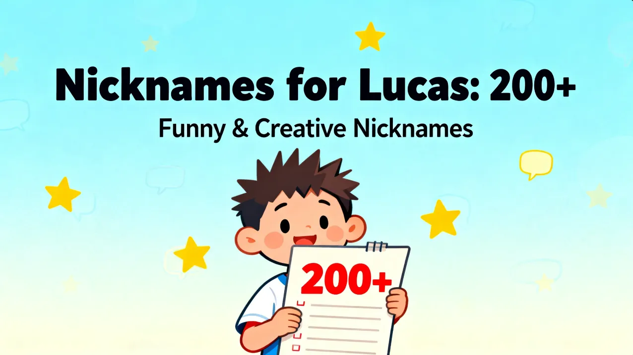 Nicknames for Lucas 200+ Funny & Creative