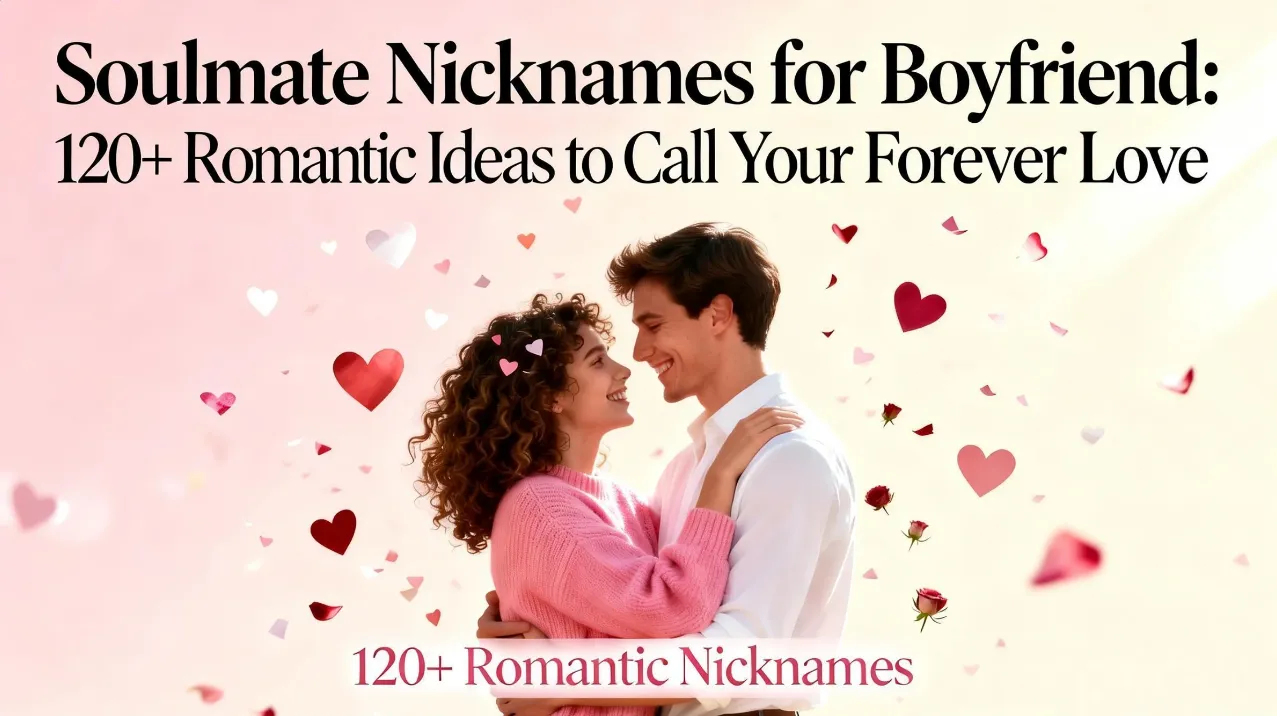 Soulmate Nicknames for Boyfriend 120+ Romantic Ideas to Call Your Forever Love