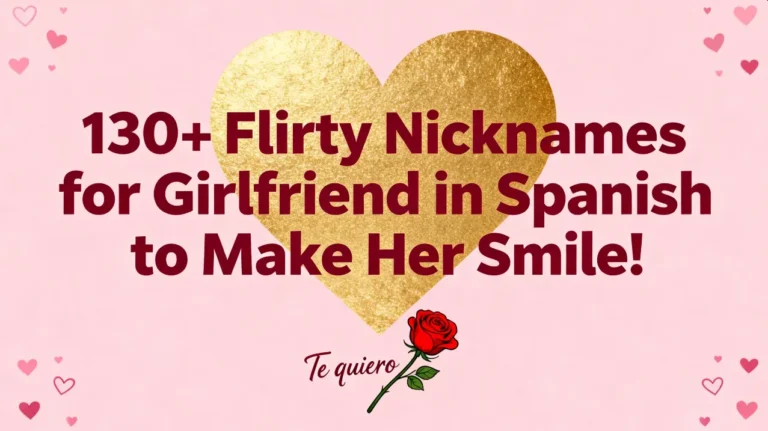 130+ Flirty Nicknames for Girlfriend in Spanish to Make Her Smile!